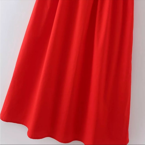 🎈🧨💗Host Pick ☄️🧨 New Red tiered ruffle dress with bow tie detail | Size S - Picture 7 of 9